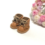 ＊送料無料＊mini☆mini ミニチュア編み上げシューズ④（ヌメ色）