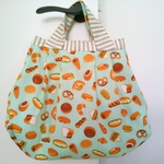 パンパン　バッグ　リバーシブル　黄緑