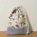 サメサメサメーっ！サメだらけ柄☆給食袋