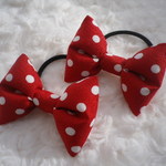 №17　りぼんヘアゴム2点セット　ツインテールにも