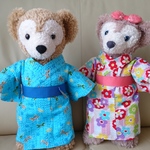 ダッフィー シェリーメイ浴衣セット 2 矢がすり お花