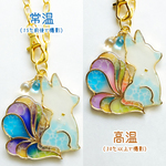 【受注製作】妖狐✻龍宮の使い九尾.*･ﾟバッグチャーム サーモ 海