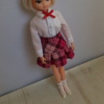 再販・ブライス リカちゃん 制服 ブラウス スカート