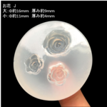 シリコン型　お花J　バラ　　シリコンモールド