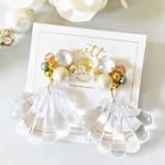 ♡Swarovski bijou & clear shell♡