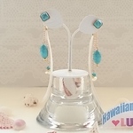  ♥Luana♥ゆらゆらロングフェザーピアス ホワイトＧ