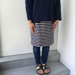 天竺ボーダー＊over skirt(M〜 L)
