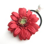 hair elastic♡gerbera♡red