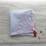 刺し子・花ふきん／割り菊文様