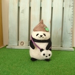 羊毛フェルト   どんぐり帽子パンダさん🐼