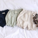 リネンのシンプルかぼちゃパンツ