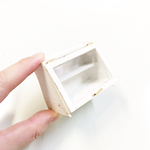 アンティーク風ホワイト【カウンターショーケース】カフェ風ミニチュア家具