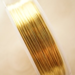 0.6ｍｍ 10ｍ ワイヤー ニッケルフリー 銅線 ゴールド