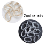 【8個】twist oval ring＊アクリルリング