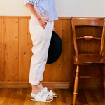 【再】タックパンツ 