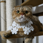 花のレース首飾り