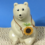【再再販】しろくま貯金箱 🌻ひまわりポシェット