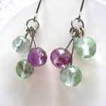 ３つのフローライトピアス_276