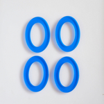  IMPORT 【4個】Clear oval Acrylparts＊オーバルアクリルパーツ＊