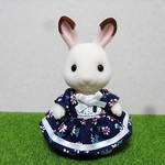 シルバニア　子供用　女の子　ワンピース　紺色系
