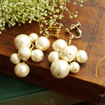『nanatsubu』 earring / champangne beige
