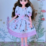 Sale! 切替ワンピース　ピンク＊リカちゃん