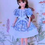 Sale! 切替ワンピース　水色＊リカちゃん