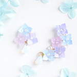 ✿ 雨の日の紫陽花のイヤーカフ ＆イヤリング/ピアス ✿  