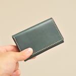 エルバマットの名刺入れ(濃緑 agave)革製品 本革