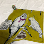 キッチンミトンと鍋敷きセット 鳥柄