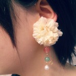 春夏＊お花のイヤーフック