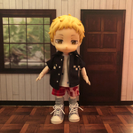 【オビツ11】シャツセット(黒チェッカー)