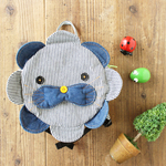 【受注製作】デニムで作ったライオンさんリュック(ブルー)