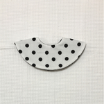 まんまるスタイ  シンプルドット(白黒)