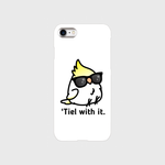 Chubby Bird サングラスをかけたオカメインコ　スマホケース　スマートフォンケース  各機種対応（受注生産）#99-S