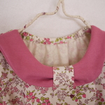 ♥子供用りぼん襟カットソーの型紙♥　半袖　女の子　Tシャツ　子供服　リボン　ハンドメイド　パターン　型紙