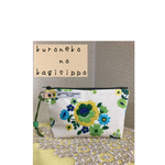 お花刺繍のノスタルジックポーチ(グリーン)