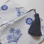 こだわりの北欧刺繍 リネンのおおきめポーチ