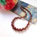 落ち着いた華やかさ☆チェコビーズをふんだんに使ったネックレス