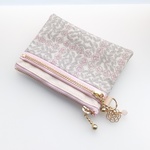 LIBERTY 　Sleeping Rose　スリーピングローズ　22P　wファスナー・クリアポケット付きminiポーチ　◆suicaケース・パスケースにも♪