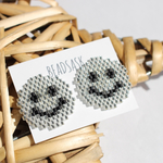 デリカビーズBIGスマイルピアス(orイヤリング) シルバー