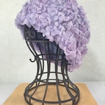 ♪　お花満開　♪　お花帽子　パープル