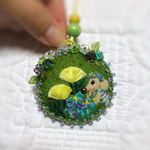 💛🌼💛黄色いお花とワンコちゃんチャーム