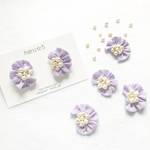  ＊＊FLOWER＊＊　purple 　ピアス　※イヤリングに変更可