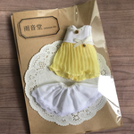 オビツ11＊パステルプリーツワンピ(イエロー)