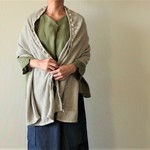 リネンニット生地の３WAYストール