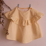 ichigoto様専用　MIZUTAMA サークルフリルチュニック *レモン*　size90　