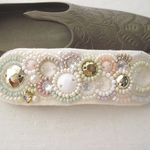 ビジューのキラキラバレッタ中・pastel color