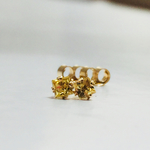 ✳︎14kgf ✳︎極小✳︎イエローサファイアのピアス