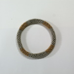 Bead Crochet Bangle Silver/Gold  ビーズクロッシェ バングル シルバー/ゴールド